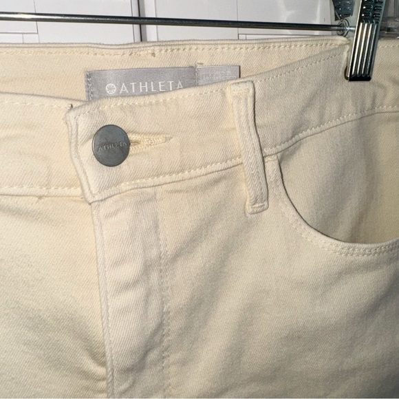 Athleta Sculptek High Waist Straight Leg Ankle Bone Skinny Jean Sz 12 Stretchy - Picture 5 of 12